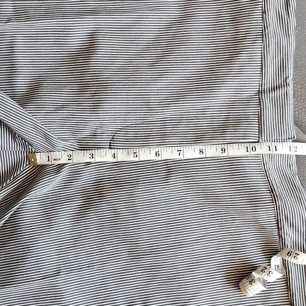 Rachel Rachel Roy Elin Striped Navy Blue White Tailored Capri Pants Plus S18W - Picture 13 of 16